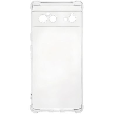 TPU чохол GETMAN Ease logo посилені кути Full Camera для Google Pixel 6 Безбарвний (прозорий)