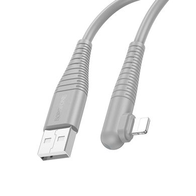 Дата кабель Borofone BX105 Corriente USB to Lightning (1m) Gray