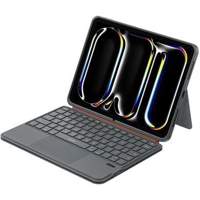 Уценка Клавиатура-чехол WIWU MK-005 3 in 1 for iPad Pro 11" (2024) Bluetooth Вскрытая упаковка / Grey