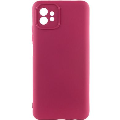 Чохол Silicone Cover Lakshmi Full Camera (A) для Motorola Moto G32 Бордовий / Marsala