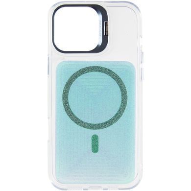 Чохол TPU+PC Jewel Sparkle with Magnetic Fit для Apple iPhone 16 Pro (6.3") Aqua Blue
