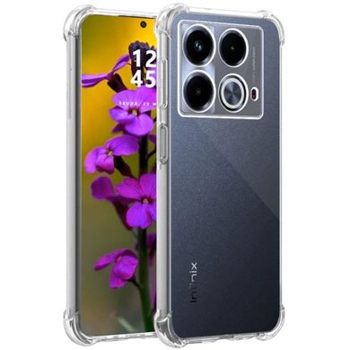 TPU чехол GETMAN Ease logo усиленные углы Full Camera для Infinix Note 40 4G Бесцветный (прозрачный)