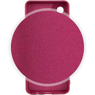 Чохол Silicone Cover Lakshmi Full Camera (A) для Motorola Moto G32 Бордовий / Marsala