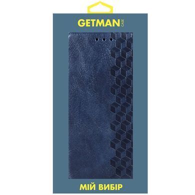 Шкіряний чохол-книжка GETMAN Cubic (PU) для Xiaomi Redmi 9C Синій