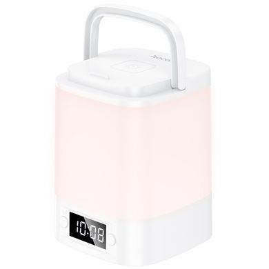 Ночник Hoco HX15 Smart + часы White