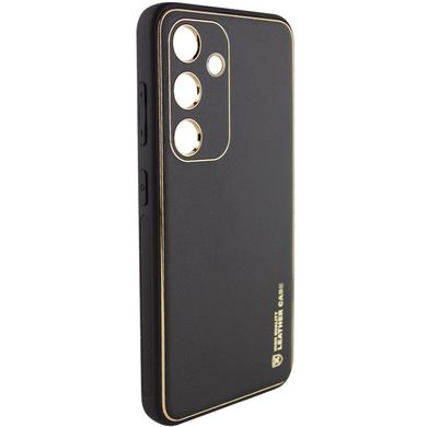 Кожаный чехол Xshield для Samsung Galaxy S23 FE Черный / Black