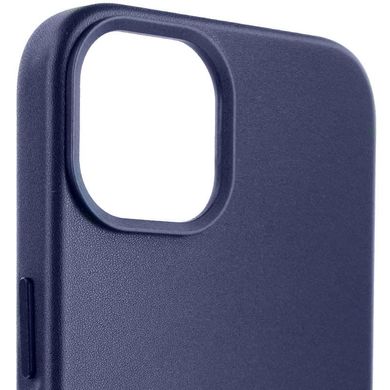 Шкіряний чохол Leather Case (AA) with MagSafe для Apple iPhone 14 Plus (6.7") Violet