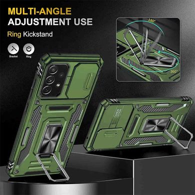 Ударопрочный чехол Camshield Army Ring для Samsung Galaxy A33 5G Оливковый / Army Green
