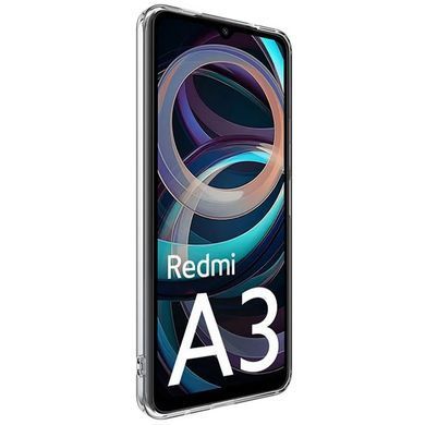 TPU чехол Epic Transparent 1,5mm Full Camera для Xiaomi Redmi A3 Бесцветный (прозрачный)