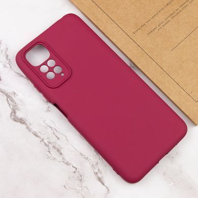 Чехол Silicone Cover Lakshmi Full Camera (AAA) для Xiaomi Redmi Note 11 (Global) / Note 11S Бордовый / Plum