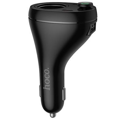 АЗП FM модулятор Hoco E88 Star cigarette lighter+PD20W+QC3.0 total 120W (2USB-C) Black