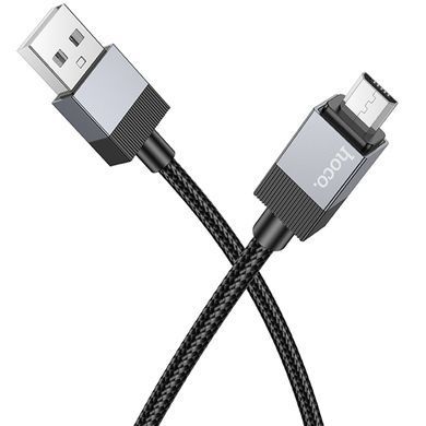 Дата кабель Hoco X110 Honorific USB to MicroUSB 2.4A (1m) Black