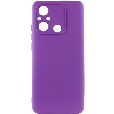Чехол TPU GETMAN Liquid Silk Full Camera для Xiaomi Redmi 12C Фиолетовый / Purple