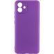 Чохол TPU GETMAN Liquid Silk Full Camera для Samsung Galaxy A07 Фіолетовий / Purple