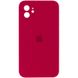 Уценка Чехол Silicone Case Square Full Camera Protective (AA) для Apple iPhone 11 (6.1") Вскрытая упаковка / Красный / Rose Red