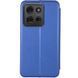 Кожаный чехол-книжка Classy для Motorola Moto G75 5G Синий фото 2