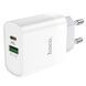 МЗП Hoco C80A Plus Rapido PD20W+QC3.0 (1USB-A/1C) White фото 3