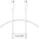 Дата кабель Baseus Superior Series 2 USB4 Full-Function Type-C to Type-C 240W (1m) (P10365200211) Moon White фото 1