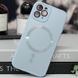 Чохол TPU+Glass Sapphire Midnight with MagSafe для Apple iPhone 15 Pro Max (6.7") Блакитний / Blue фото 2