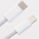 Дата кабель USB-C to Lightning FineWoven Mac PD for Apple (AAA) (1m) (no box) White фото 2