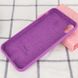 Чехол Silicone Case Full Protective (AA) для Apple iPhone X (5.8") / XS (5.8") Фиолетовый / Grape фото 3