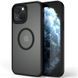 TPU+PC чехол Metal Buttons with Magnetic Fit для Apple iPhone 13 / 14 (6.1") Черный / Black