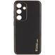 Кожаный чехол Xshield для Samsung Galaxy S23 FE Черный / Black фото 1