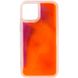 Неоновый чехол Neon Sand glow in the dark для Apple iPhone 12 Pro Max (6.7") Фиолетовый / Оранжевый фото 2