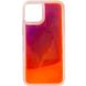 Неоновый чехол Neon Sand glow in the dark для Apple iPhone 12 Pro Max (6.7") Фиолетовый / Оранжевый фото 3