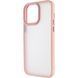 TPU+PC чохол Metal Buttons для Apple iPhone 15 Pro (6.1") Рожевий / Pink фото 3
