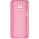 Чехол TPU GETMAN Liquid Silk Full Camera для Xiaomi Redmi Note 9s / Note 9 Pro / Note 9 Pro Max Розовый / Pink фото 3