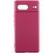 Чехол Silicone Cover Lakshmi Full Camera (AAA) для Google Pixel 7 Бордовый / Plum фото 1
