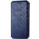 Кожаный чехол-книжка GETMAN Cubic (PU) для Xiaomi Redmi 9C Синий