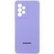Чехол Silicone Cover Lakshmi Full Camera (AAA) with Logo для Samsung Galaxy A32 4G Сиреневый / Dasheen