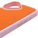 Чохол PC Textile Hybrid with Magnetic Fit для Apple iPhone 17 (6.3") Pink / Orange фото 4