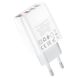 СЗУ Hoco C93A Easy charge 3-port digital display charger Белый фото 2
