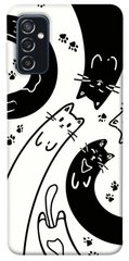 Чехол itsPrint Черно-белые коты для Samsung Galaxy M52
