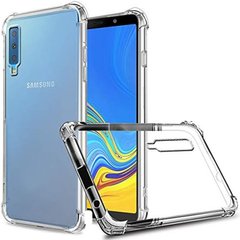 TPU чехол GETMAN Ease logo усиленные углы для Samsung A750 Galaxy A7 (2018) Бесцветный (прозрачный)
