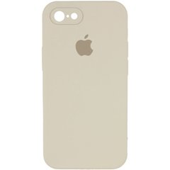 Чохол Silicone Case Square Full Camera Protective (AA) для Apple iPhone 6/6s (4.7") Бежевий / Antigue White