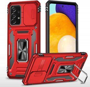Ударостійкий чохол Camshield Army Ring для Samsung Galaxy A73 5G Червоний / Red