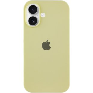 Чехол Silicone Case Full Protective (AA) для Apple iPhone 16 Plus (6.7") Желтый / Mellow Yellow