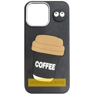 Чехол TPU Leather Toys для Apple iPhone 17 Air (6.5") Coffee / Black