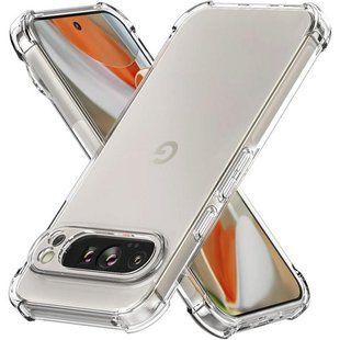 TPU чехол GETMAN Ease logo усиленные углы Full Camera для Google Pixel 9 Pro XL Бесцветный (прозрачный)