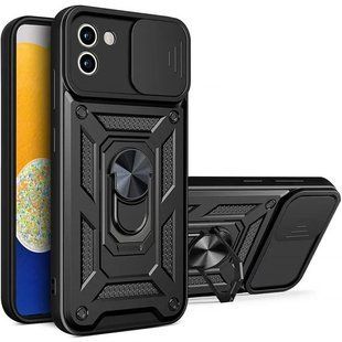 Чехол Ummi Camshield Serge Ring для Samsung Galaxy A03 Черный / Black