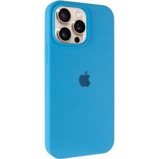 Чехол Silicone Case Full Protective (AA) для Apple iPhone 13 Pro (6.1") Голубой / Blue