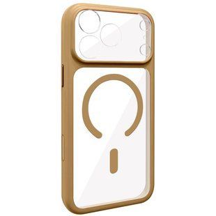 Чехол TPU GETMAN Moon Clear with MagSafe для Apple iPhone 17 Pro Max (6.9") Brown