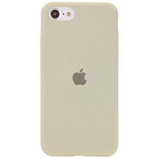 Чехол Silicone Case Full Protective (AA) для Apple iPhone SE (2020) Бежевый / Antigue White