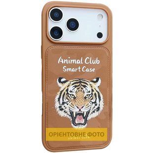 TPU+PC чехол Animal Club для Apple iPhone 16 Pro Max (6.9") Chocolate Brown