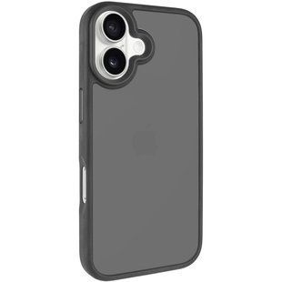 Уценка TPU+PC чехол Metal Buttons для Apple iPhone 17 (6.3") Поврежденная упаковка / Черный / Black