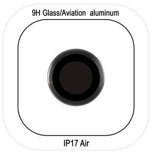 Защитное стекло Metal Classic на камеру (в упак.) для Apple iPhone 17 Air (6.5") Черный / Black